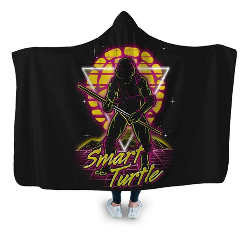 Retro Smart Turtle Hooded Blanket - Adult / Premium Sherpa