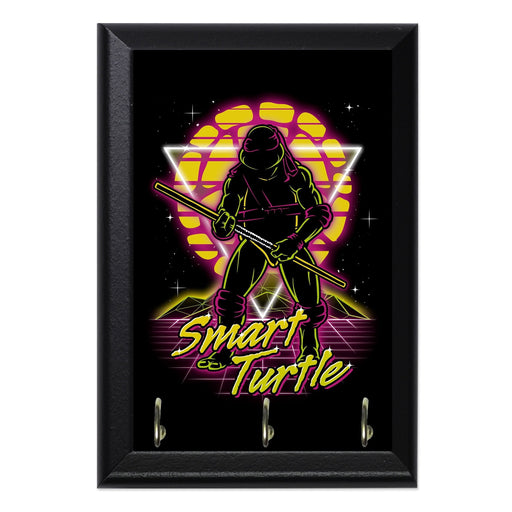 Retro Smart Turtle Key Hanging Wall Plaque - 8 x 6 / Yes
