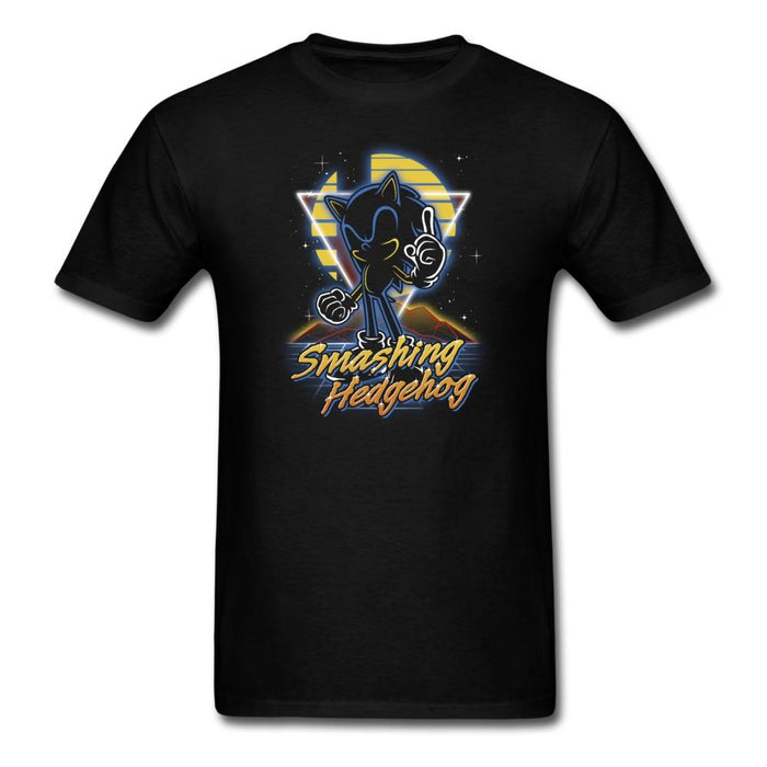 Retro Smashing Hedgehog Unisex Classic T-Shirt - black / S