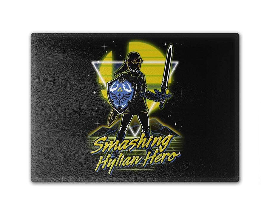 Retro Smashing Hylian Hero Cutting Board