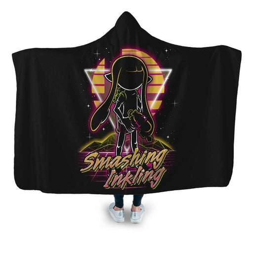 Retro Smashing Inkling Hooded Blanket - Adult / Premium Sherpa