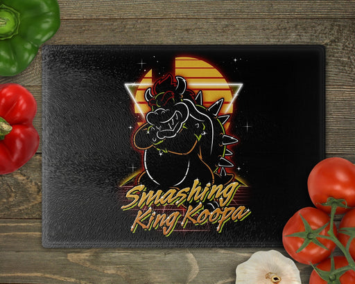 Retro Smashing King Koopa Cutting Board