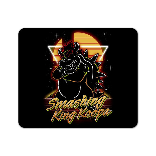 Retro Smashing King Koopa Mouse Pad