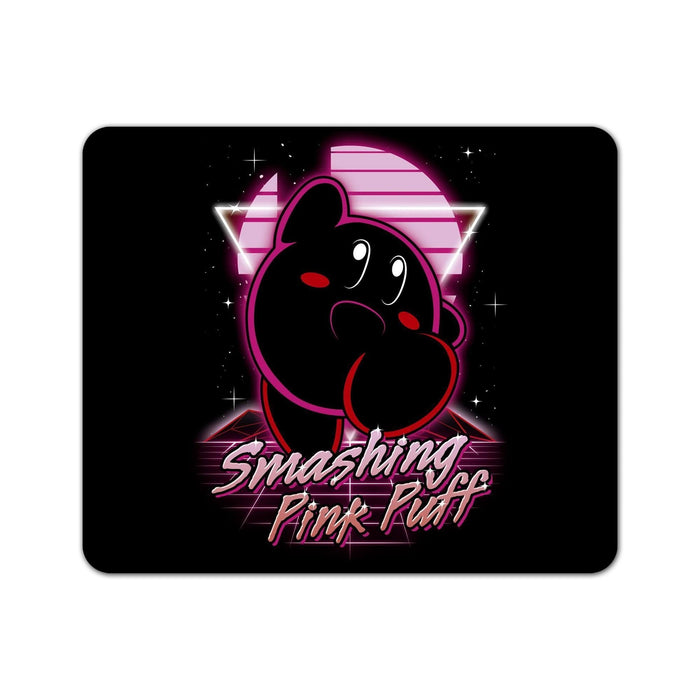 Retro Smashing Pink Puff Mouse Pad