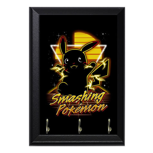 Retro Smashing Pocket Monster Key Hanging Wall Plaque - 8 x 6 / Yes