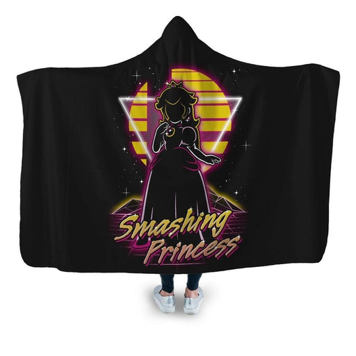 Retro Smashing Princess Hooded Blanket - Adult / Premium Sherpa