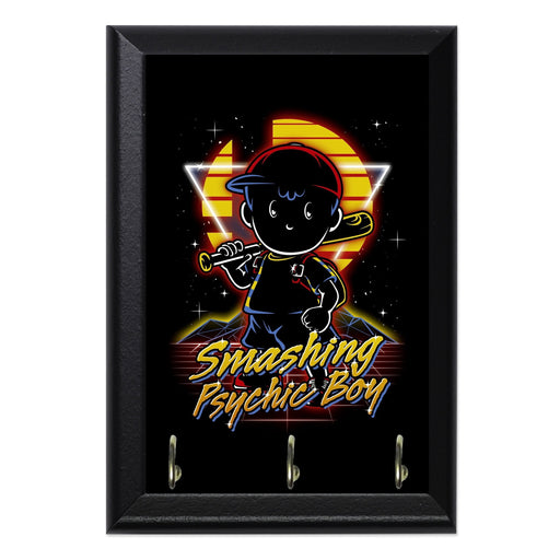 Retro Smashing Psychic Boy Key Hanging Wall Plaque - 8 x 6 / Yes