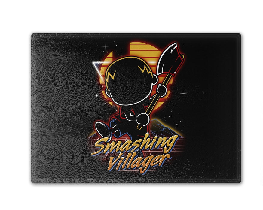 Retro Smashing Villager Cutting Board