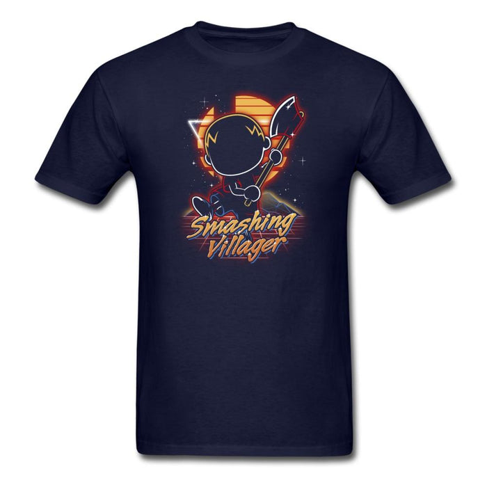Retro Smashing Villager Unisex Classic T-Shirt - navy / S