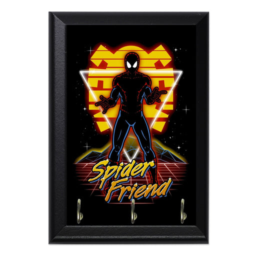 Retro Spider Friend Key Hanging Wall Plaque - 8 x 6 / Yes
