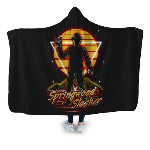 Retro Springwood Slasher Hooded Blanket - Adult / Premium Sherpa