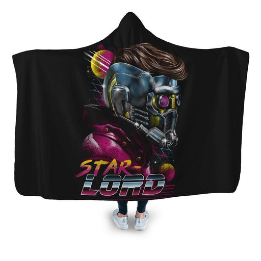 Retro Starlord Hooded Blanket - Adult / Premium Sherpa