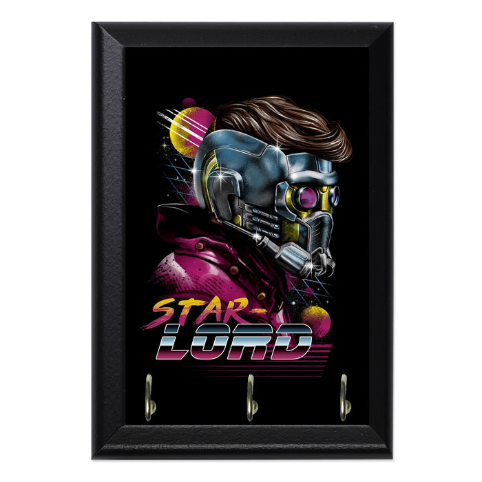 Retro Starlord Wall Plaque Key Holder - 8 x 6 / Yes