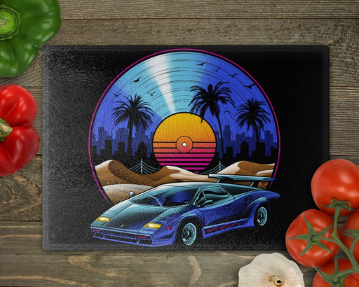 Retro Vinyl Soundtrack Cutting Board