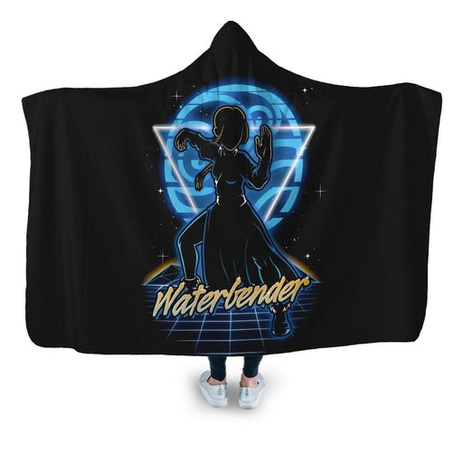 Retro Waterbender Hooded Blanket - Adult / Premium Sherpa