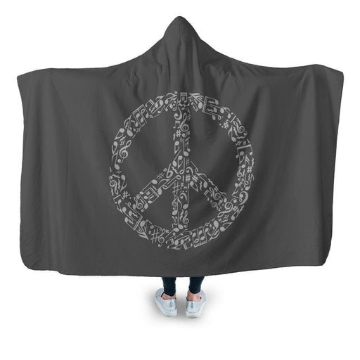 Rhyme In Peace Hooded Blanket - Adult / Premium Sherpa