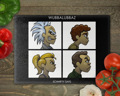 Rick And Morty Gorillaz Cutting Board