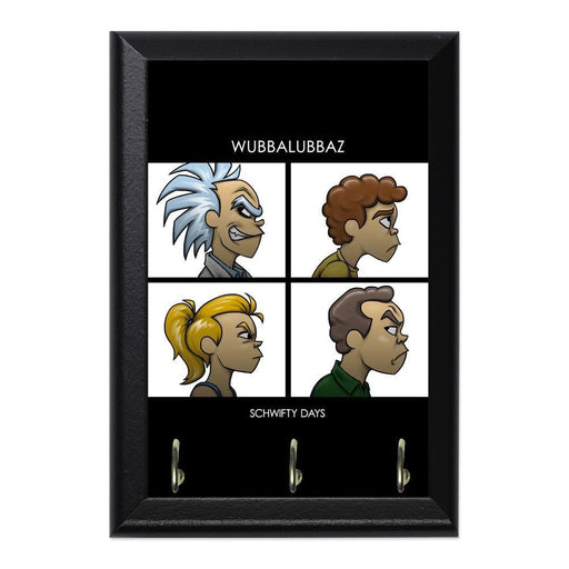 Rick And Morty Gorillaz Decorative Wall Plaque Key Holder Hanger - 8 x 6 / Yes