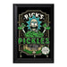Ricks Pickles Decorative Wall Plaque Key Holder Hanger - 8 x 6 / Yes