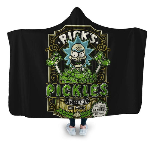 Ricks Pickles Hooded Blanket - Adult / Premium Sherpa