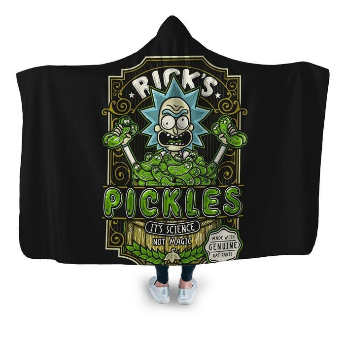 Ricks pickles Hooded Blanket - Adult / Premium Sherpa