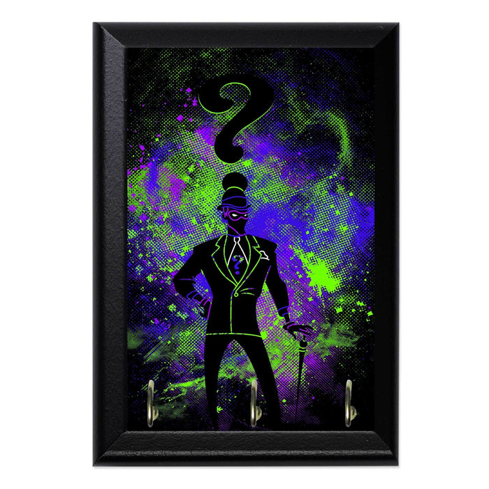 Riddler Art Key Hanging Wall Plaque - 8 x 6 / Yes