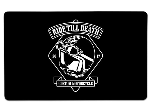 Ride Till Death Large Mouse Pad