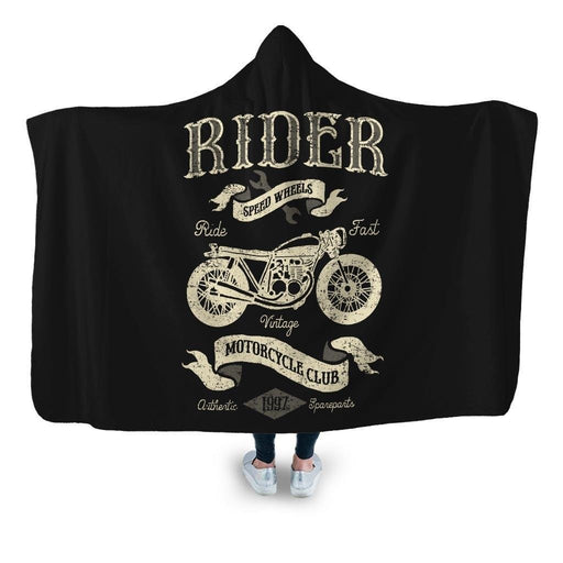Rider Hooded Blanket - Adult / Premium Sherpa
