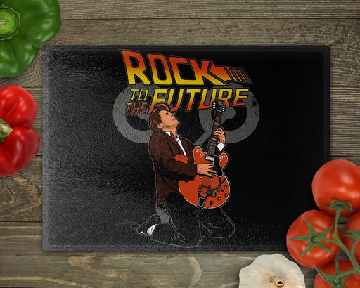 Rock To The Future Cutting Board