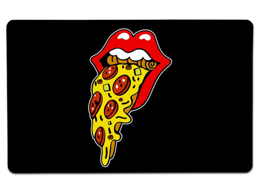 Rolling Pizza Large Mouse Pad
