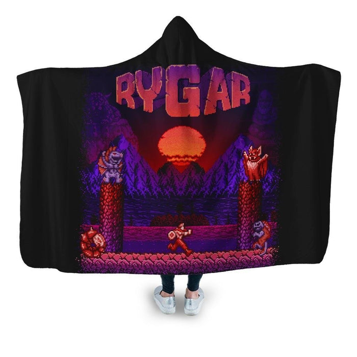 Rygar Hooded Blanket - Adult / Premium Sherpa