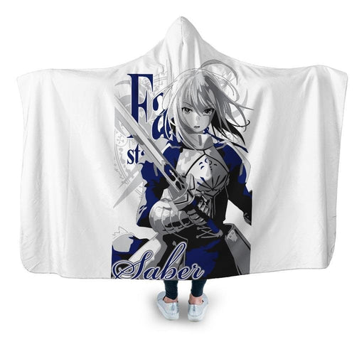 Saber Fate Stay Night Hooded Blanket - Adult / Premium Sherpa