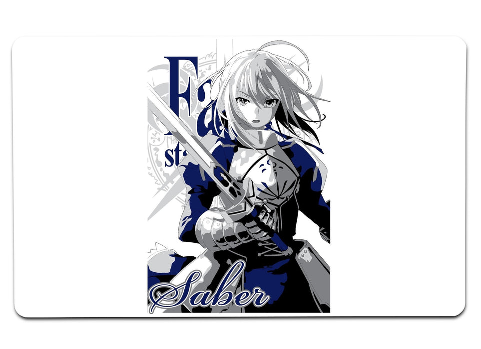 Saber Fate Stay Night Large Mouse Pad