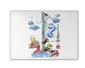 Sailor With The Wind Watercolor Cutting Board