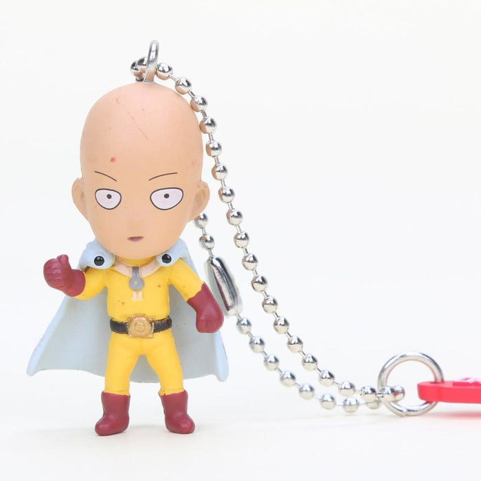 Saitama One Punch Man Anime Keychain key chain Pendant