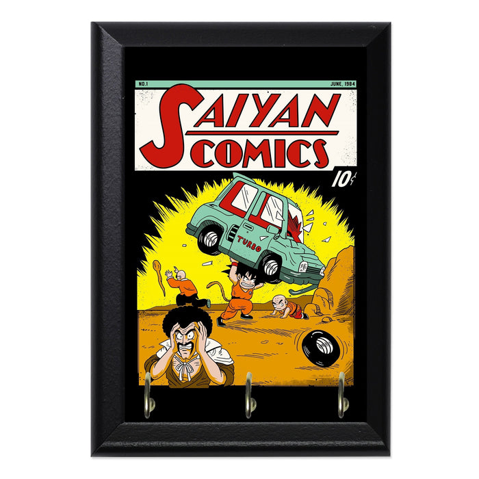 Saiyan Comics 1 Wall Plaque Key Holder - 8 x 6 / Yes