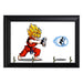 Saiyan Fighter Wall Plaque Key Holder - 8 x 6 / Yes