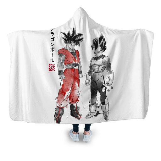 Saiyan Warriors Hooded Blanket - Adult / Premium Sherpa