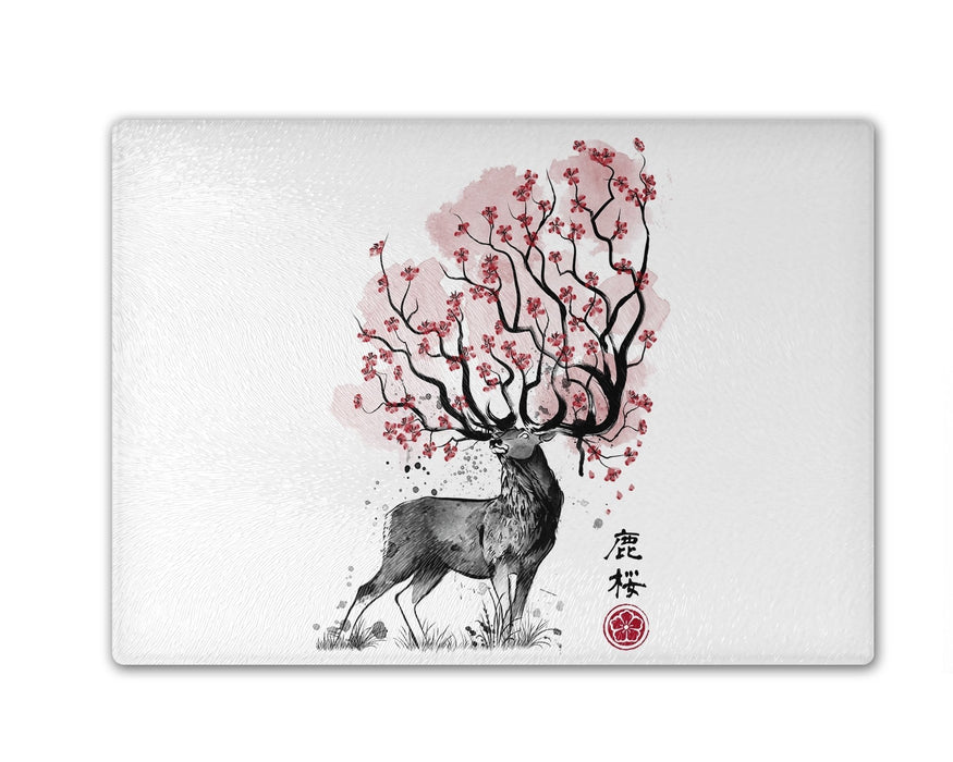 Sakura Deer Cutting Board