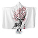 Sakura Deer Hooded Blanket - Adult / Premium Sherpa
