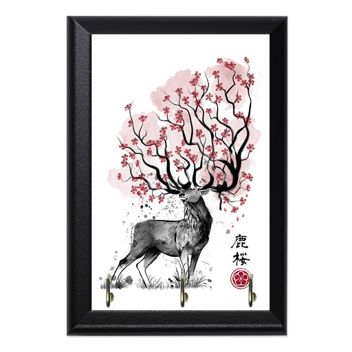 Sakura Deer Key Hanging Plaque - 8 x 6 / Yes