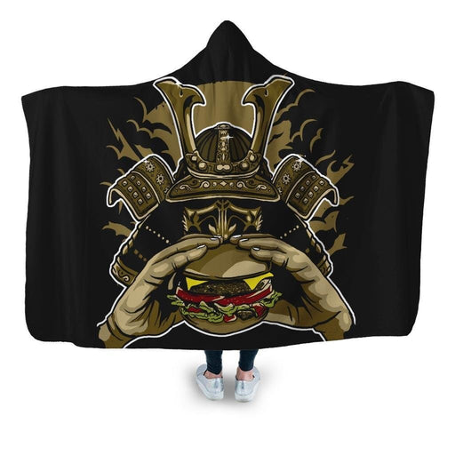 Samurai Burger Hooded Blanket - Adult / Premium Sherpa