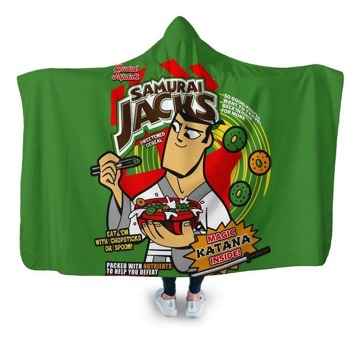 Samurai Jacks Hooded Blanket - Adult / Premium Sherpa