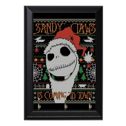 Sandy Claws Wall Plaque Key Holder - 8 x 6 / Yes