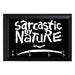 Sarcastic By Nature Key Hanging Plaque - 8 x 6 / Yes