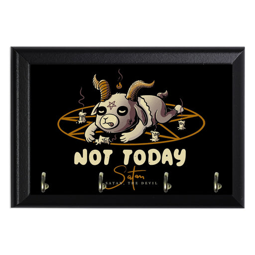 Satan Not Today Key Hanging Plaque - 8 x 6 / Yes