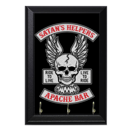 Satans Wall Plaque Key Holder - 8 x 6 / Yes