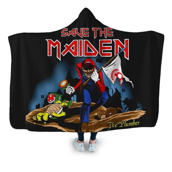 Save The Maiden Hooded Blanket - Adult / Premium Sherpa