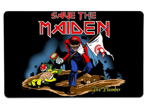 Save The Maiden Large Mouse Pad