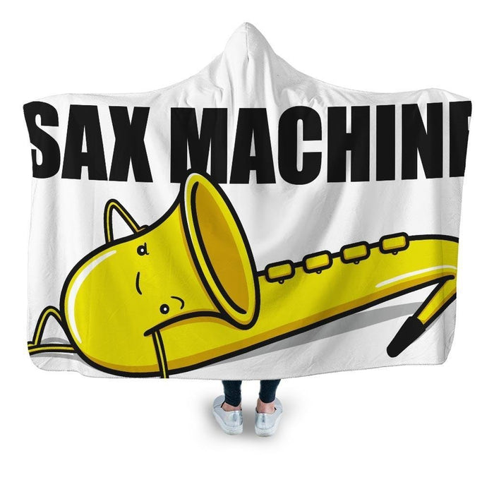 Saxmachine Hooded Blanket - Adult / Premium Sherpa